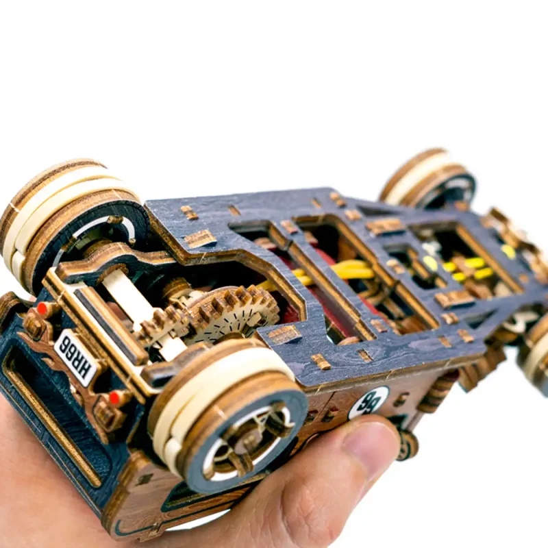 Wooden Puzzle 3D Colored Hot Rod LE 7