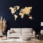 Wooden Map Puzzle 3D World World Map XL