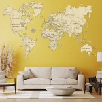 Wooden Map Puzzle 3D World World Map XXL 5
