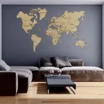 Wooden Map Puzzle 3D World World Map XXL 3