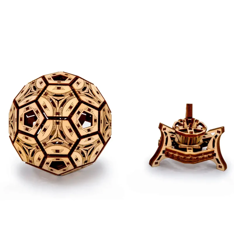 Wooden Puzzle 3D Football Cup Multifunctional Organizer 7