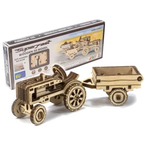 Wooden Puzzle 3D Tractor Work Horse 3 - 6