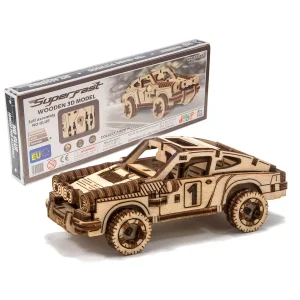 Wooden Puzzle 3D Car Rally Car 4 - 9