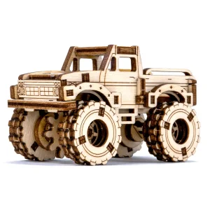 Wooden Puzzle 3D Car Monster Truck 4-1