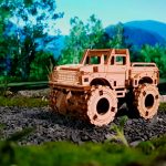 Wooden Puzzle 3D Car Monster Truck 4-7