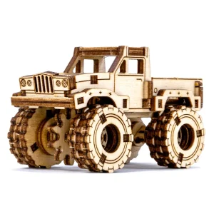 Wooden Puzzle 3D Car Monster Truck 3-1
