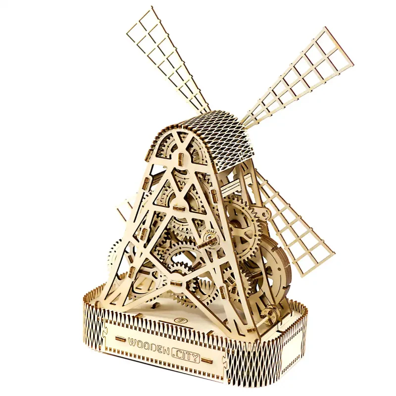 Wooden Puzzle 3D Mill 4