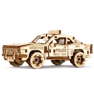 Wooden Puzzle 3D Car Police Car - 1