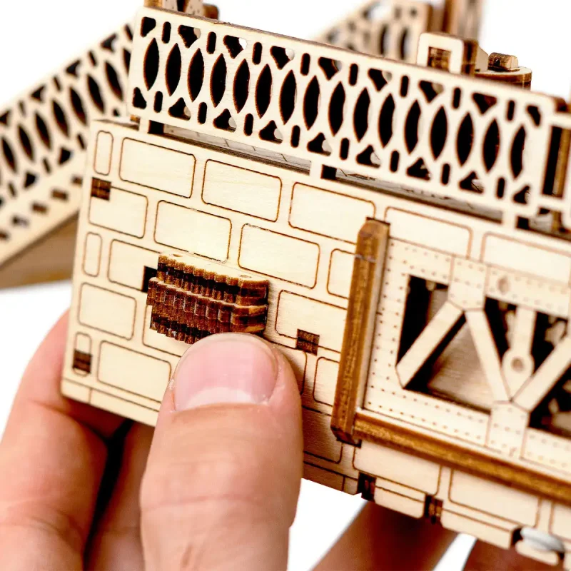 Wooden Puzzle 3D Train Railway Station 6