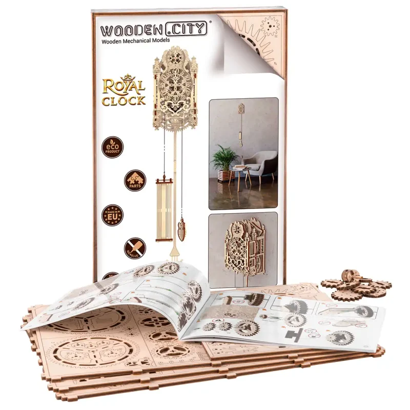 Wooden Puzzle 3D Royal Clock 2
