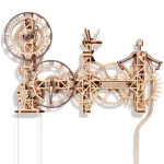 Wooden Puzzle 3D Steampunk Wall Clock 11