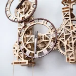 Wooden Puzzle 3D Steampunk Wall Clock 10