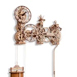 Wooden Puzzle 3D Steampunk Wall Clock 14