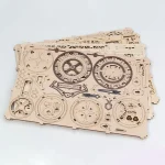 Wooden Puzzle 3D Steampunk Wall Clock 3