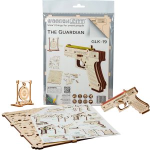 Wooden Puzzle 3D Gun The Guardian GLK-19 5