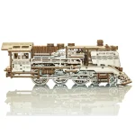 Wooden Puzzle 3D Train Wooden Express With Rails 9