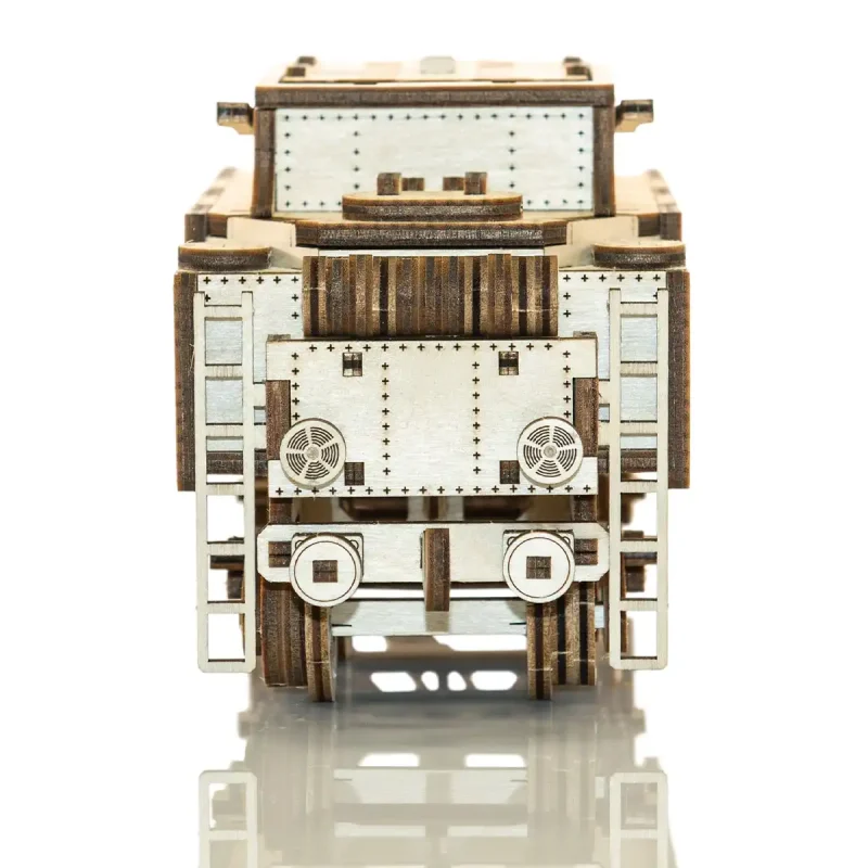 Wooden Puzzle 3D Train Wooden Express + Tender with Rails 9