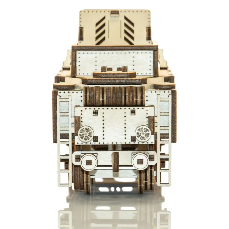 Wooden Puzzle 3D Train Wooden Express + Tender with Rails 8