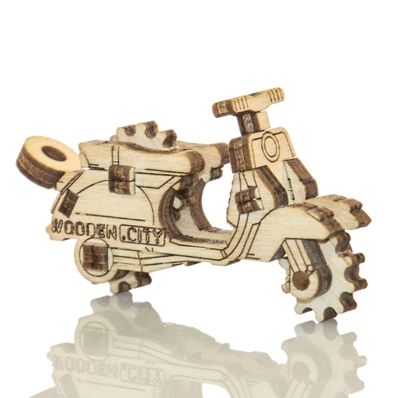 Wooden Puzzle 3D Car Widgets Vintage Transport-3