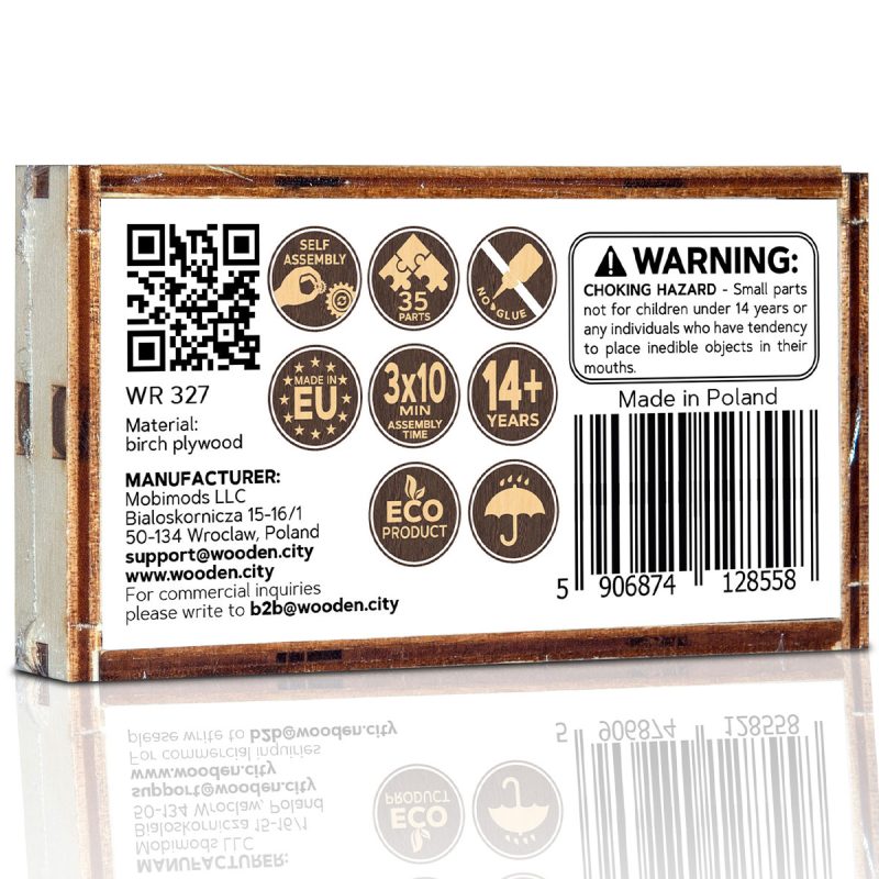 Wooden Puzzle 3D Car Widgets Vintage Transport-5