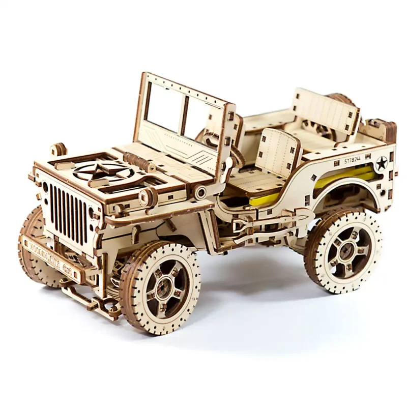 Wooden Puzzle 3D Car 4x4 11