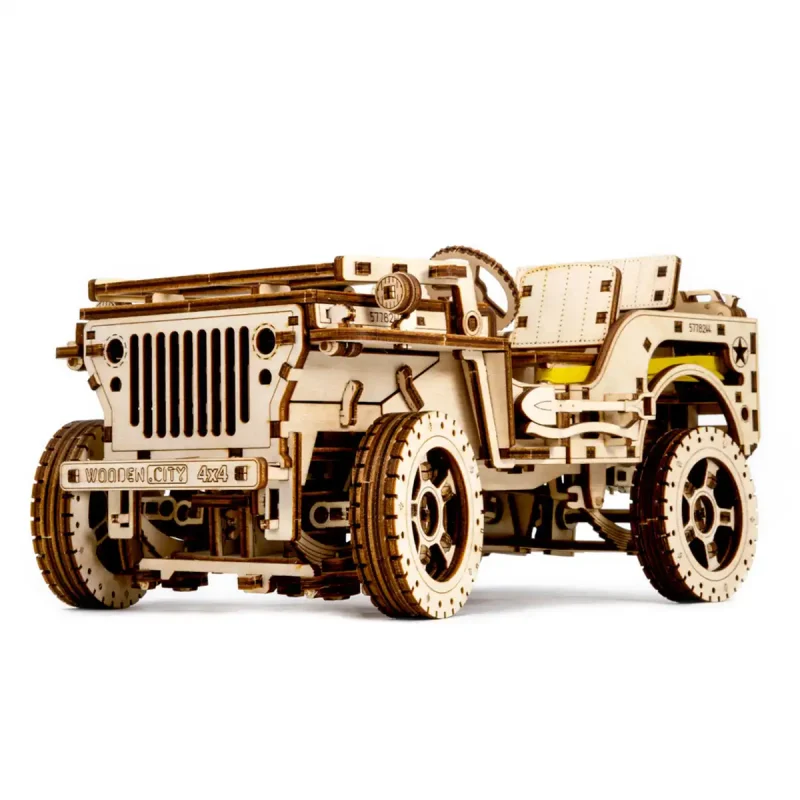 Wooden Puzzle 3D Car 4x4 13