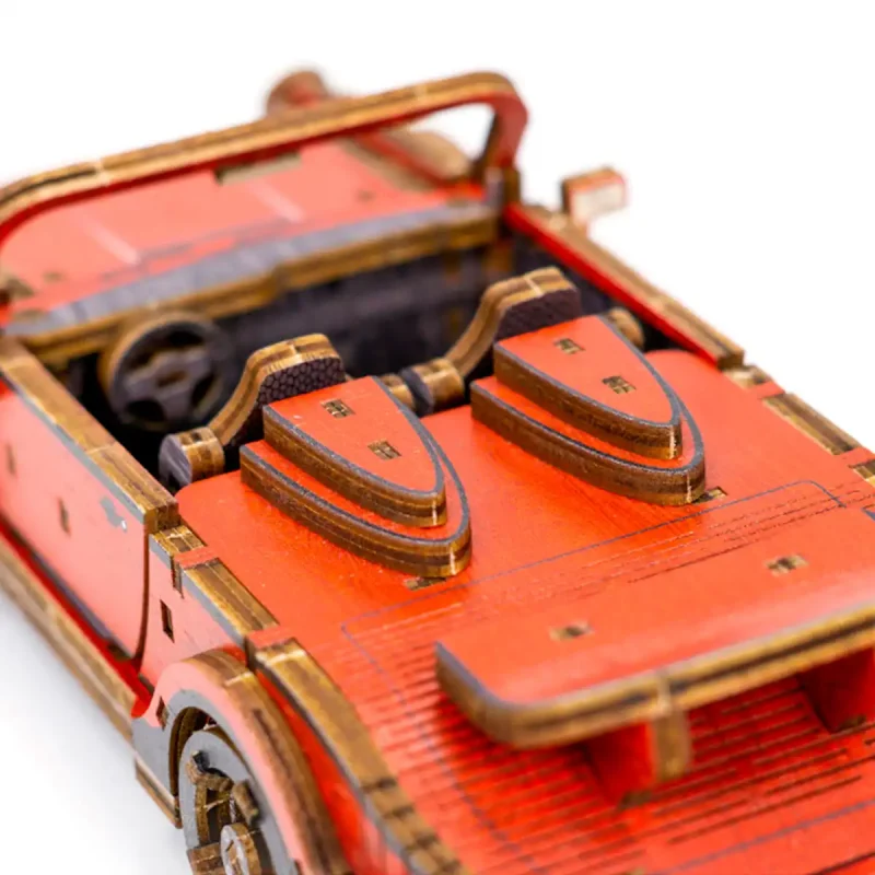 Wooden Puzzle 3D Colored Sport Car LE 6