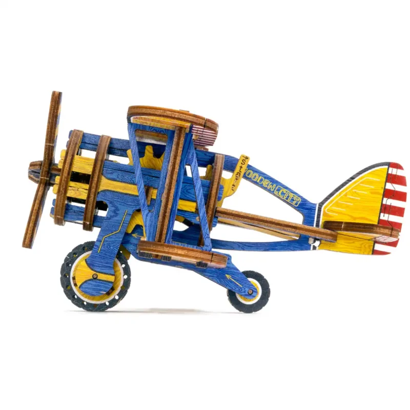 Wooden Puzzle 3D Biplane Limited Edition 8
