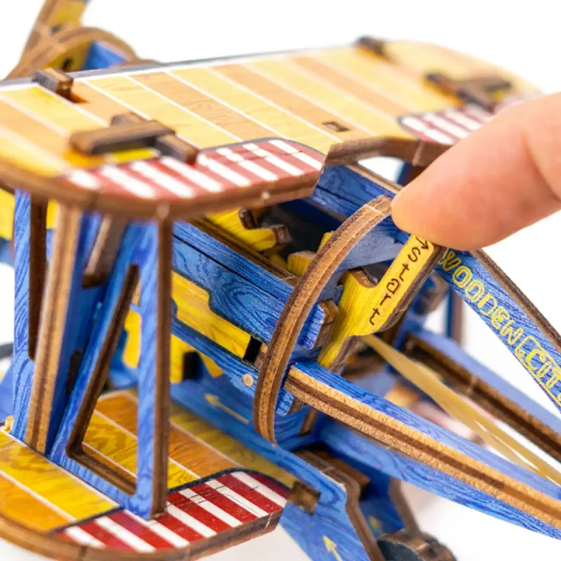 Wooden Puzzle 3D Biplane Limited Edition 4