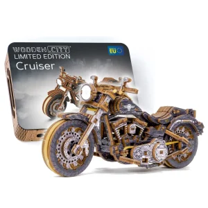 Wooden Puzzle 3D Motorbike Cruiser V-Twin Limited Edition 3