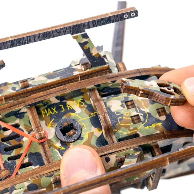 Wooden Puzzle 3D Helicopter Limited Edition 12