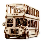 Wooden Puzzle 3D London Bus 20