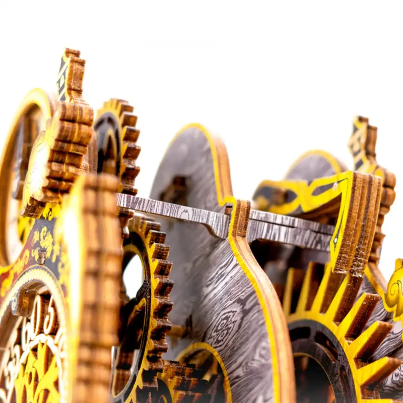 Wooden Puzzle 3D Colored Magic Clock LE 17