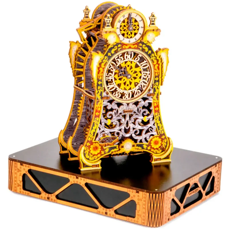 Wooden Puzzle 3D Colored Magic Clock LE 3