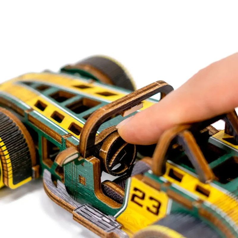 Wooden Puzzle 3D Colored Roadster LE 10