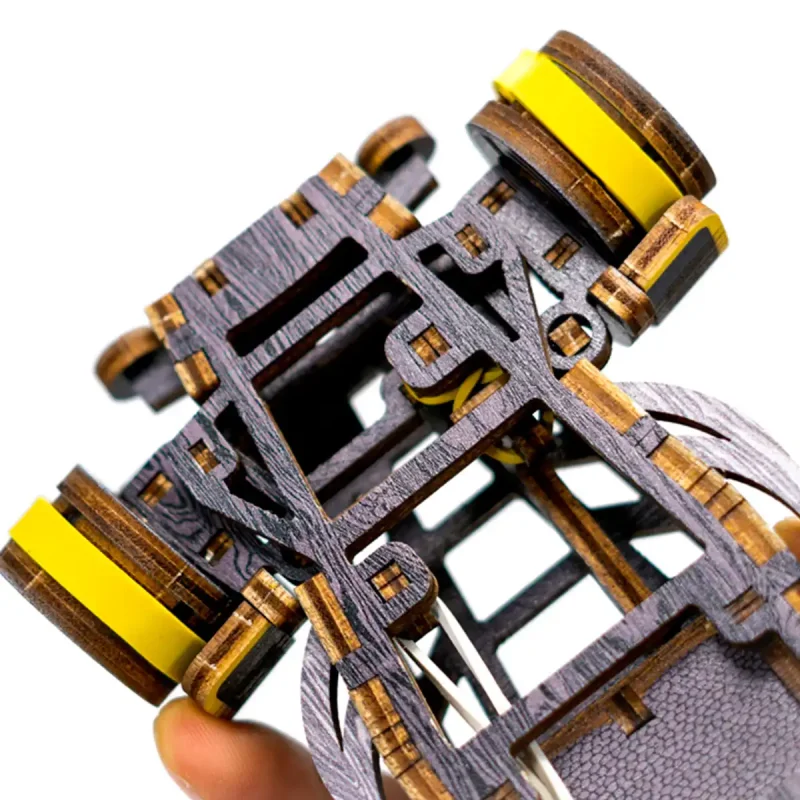 Wooden Puzzle 3D Colored Roadster LE 8