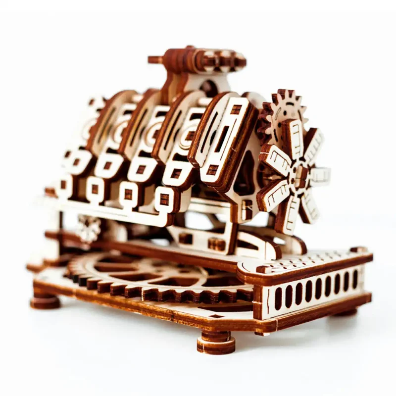 Wooden Puzzle 3D V8 Engine 21