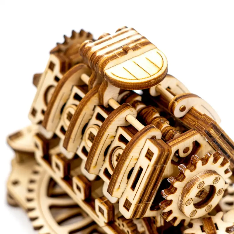 Wooden Puzzle 3D V8 Engine 8