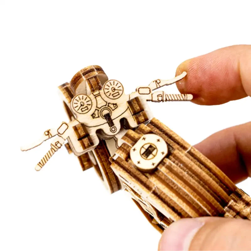 Wooden Puzzle 3D Motorbike Cafe Racer 15
