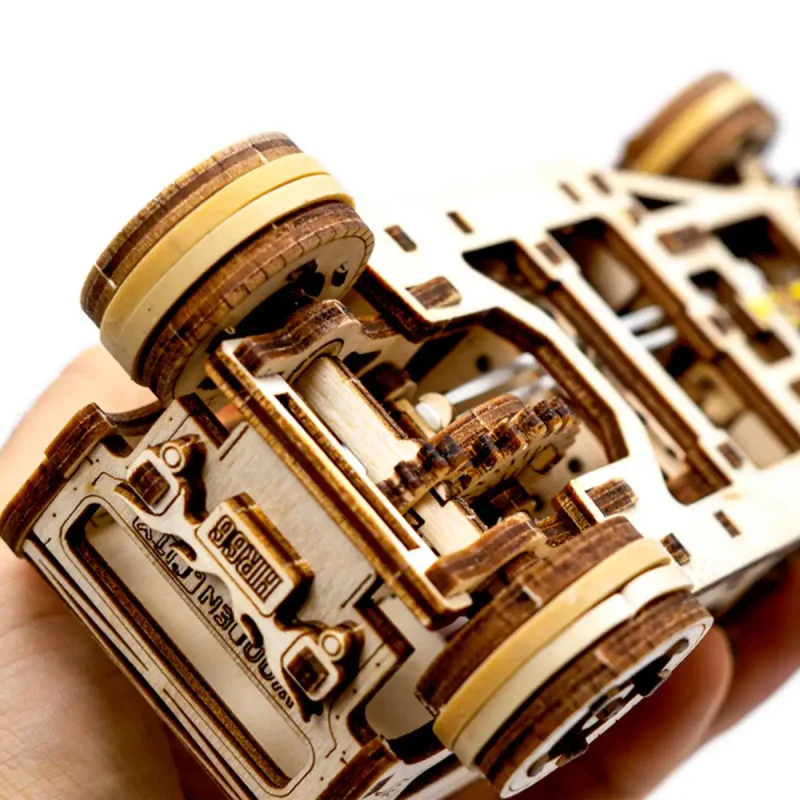 Wooden Puzzle 3D Car Hot Rod 9