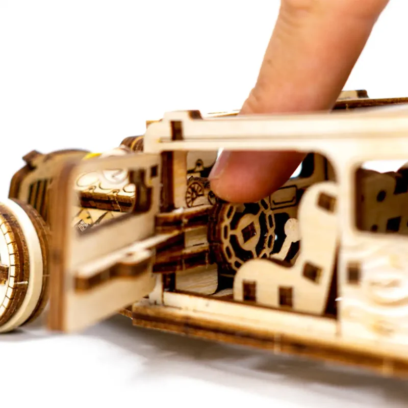 Wooden Puzzle 3D Car Hot Rod 8