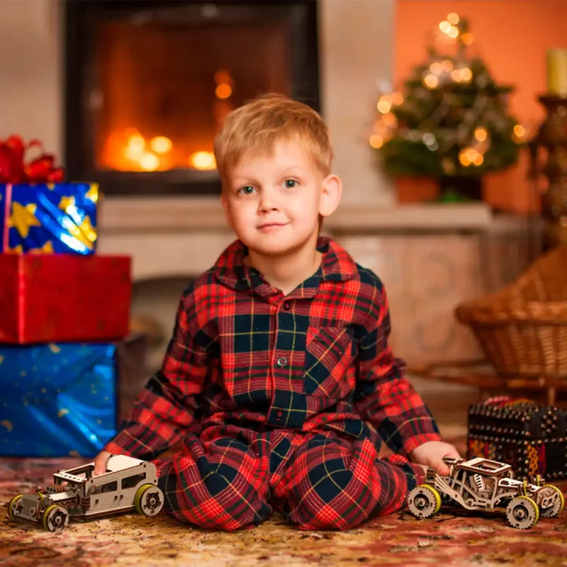 Wooden Puzzle 3D Car Hot Rod 13