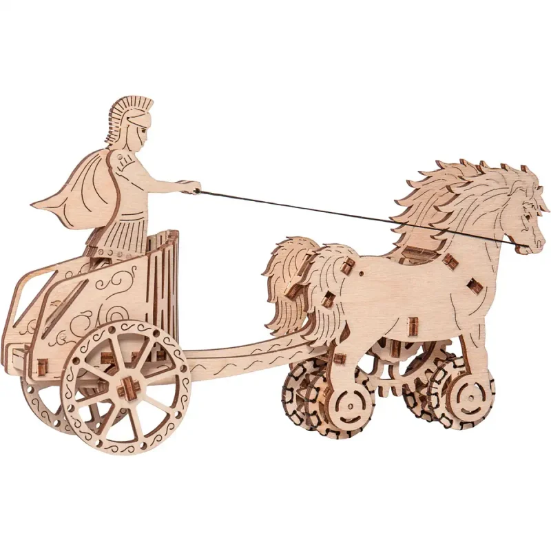 Wooden Puzzle 3D Roman Chariot 13