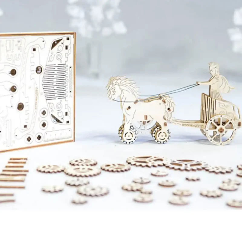 Wooden Puzzle 3D Roman Chariot 5