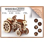 Wooden Puzzle 3D Tractor 2