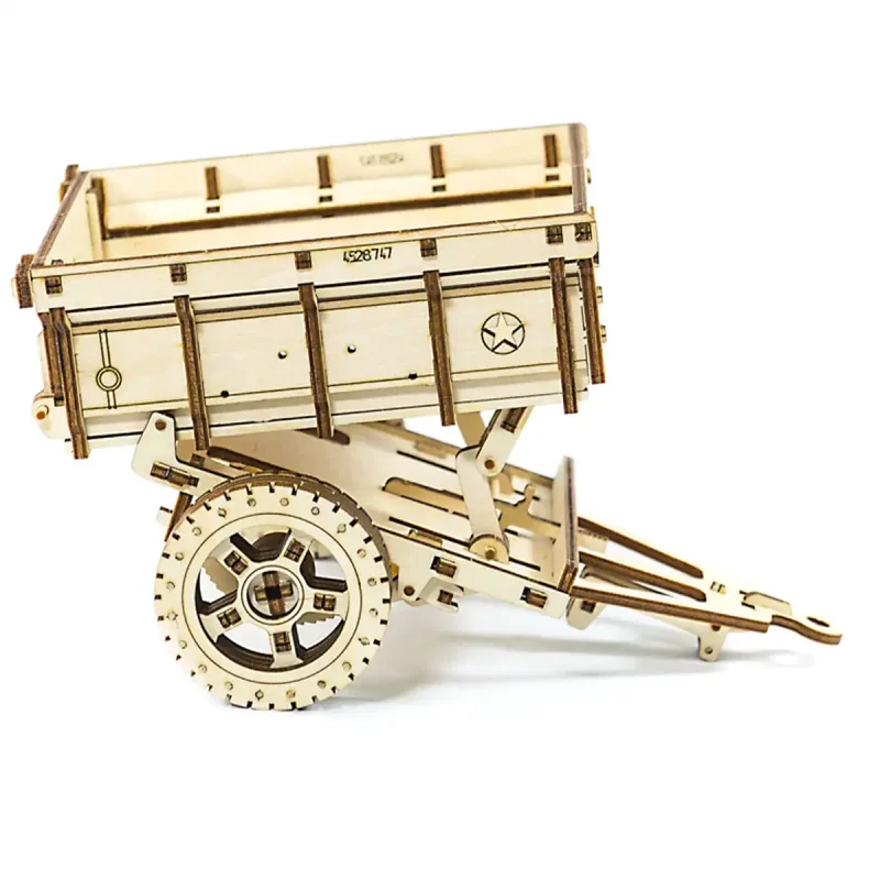 Wooden Puzzle 3D Trailer for 4x4 8