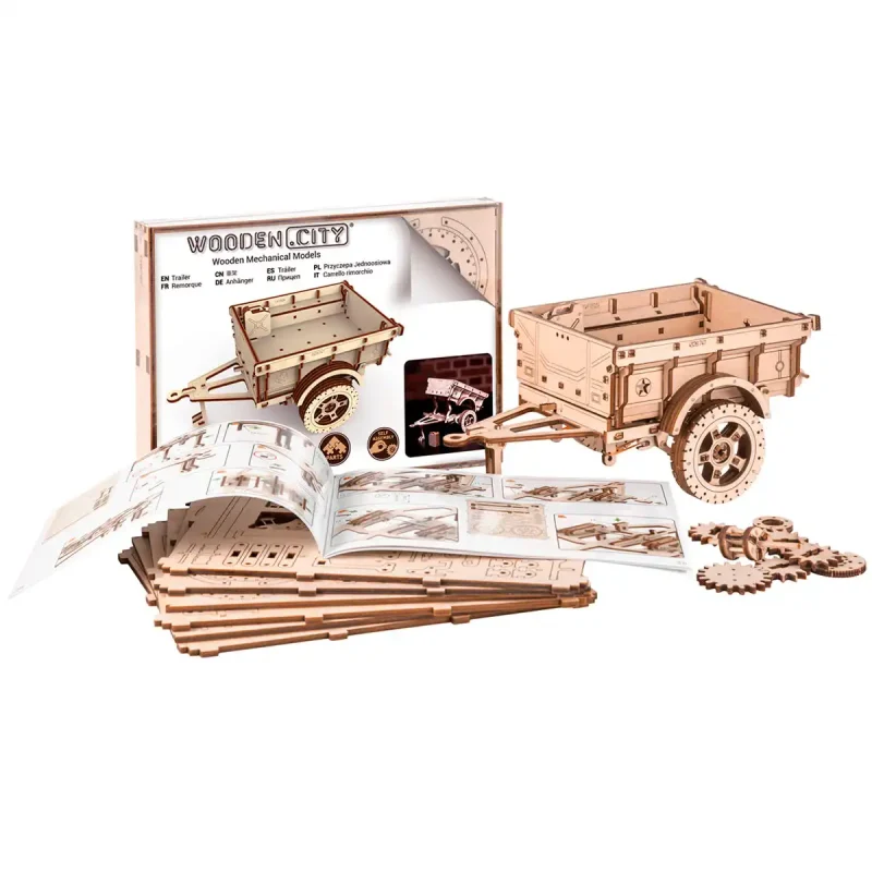 Wooden Puzzle 3D Trailer for 4x4 4