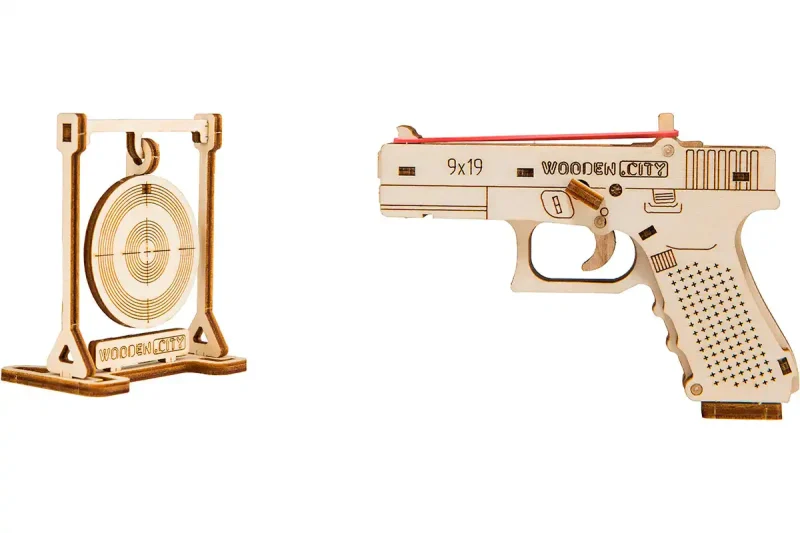 Wooden Puzzle 3D Gun The Guardian GLK-19 2