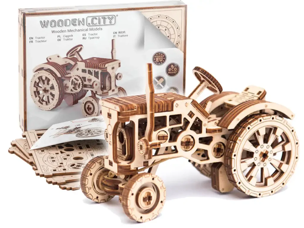 Puzzle drewniane 3D - Traktor opis 4