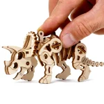Wooden Puzzle 3D Dino Triceratops 1